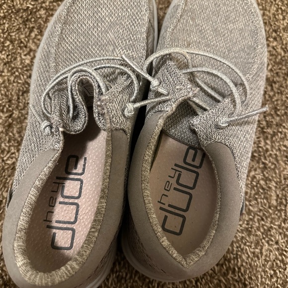Hey Dude Mirage Gray Shoes - Picture 1 of 3